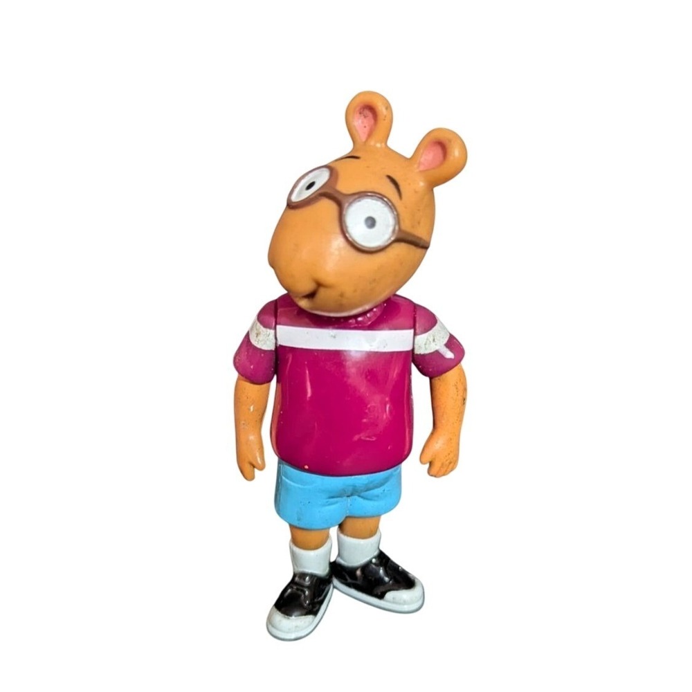 Arthur PBS Action Figure Red Shirt Vintage 1996 Marc Brown Educational TV Toy 4"
